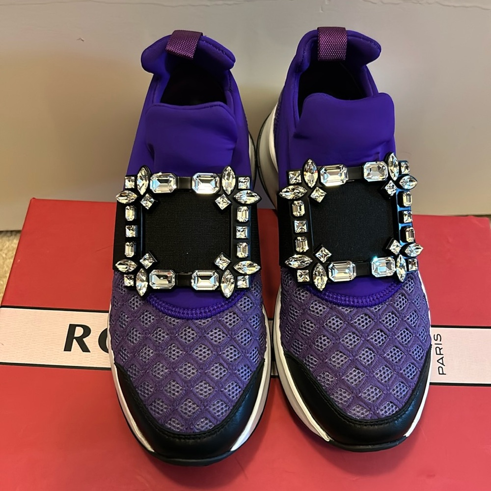 Brand new authentic Roger Vivier crystal sneakers